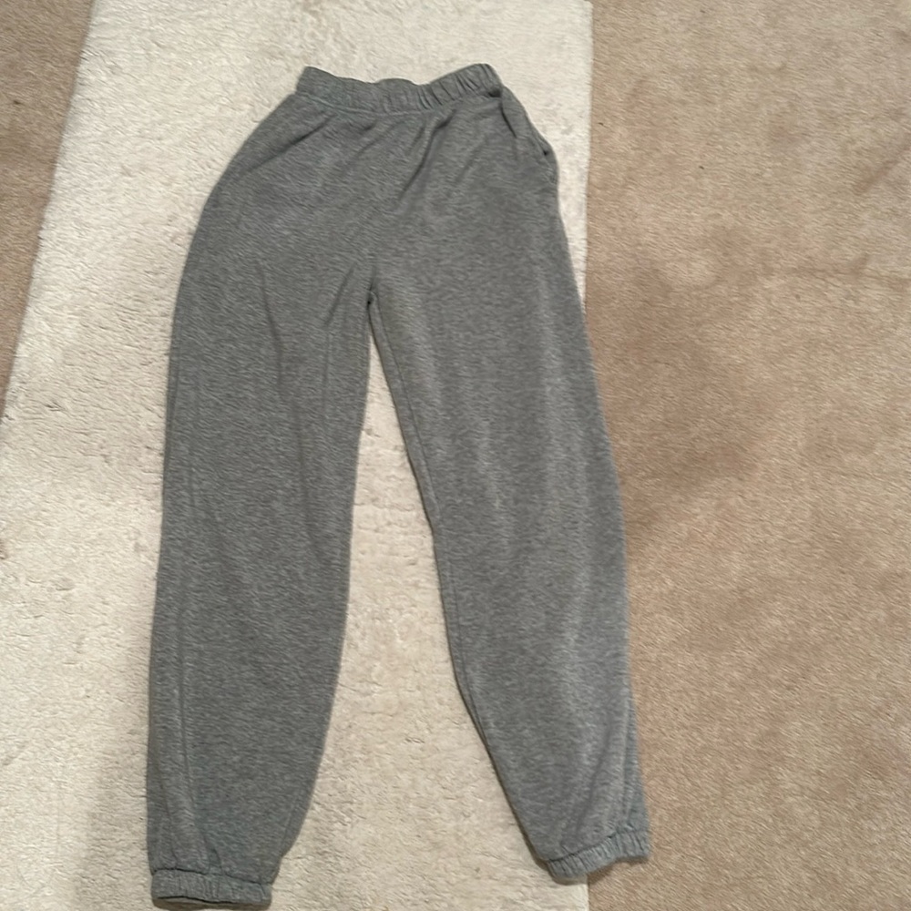 Heather Grey Cuffed Sweatpants